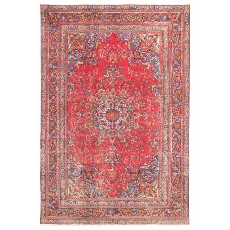 ECARPETGALLERY Hand-knotted Antalya Vintage Red Wool Rug - 6'0 x 9'0