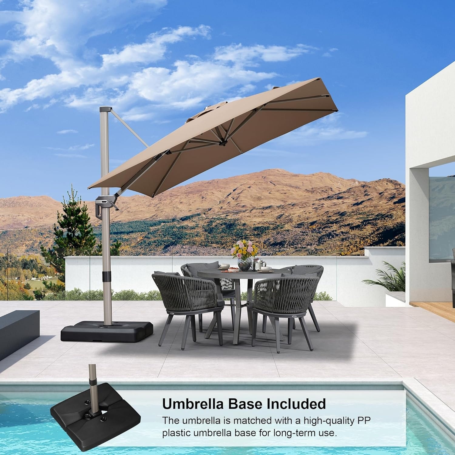 best quality patio umbrella SUPERJARE 13FT Outdoor for Patio, Double sided Pool Umbrellas with Fade Resistant Canopy, Large Table Umbrella for Deck, Market, Backyard This umbrella features a heavy 11 Best Patio Umbrellas of