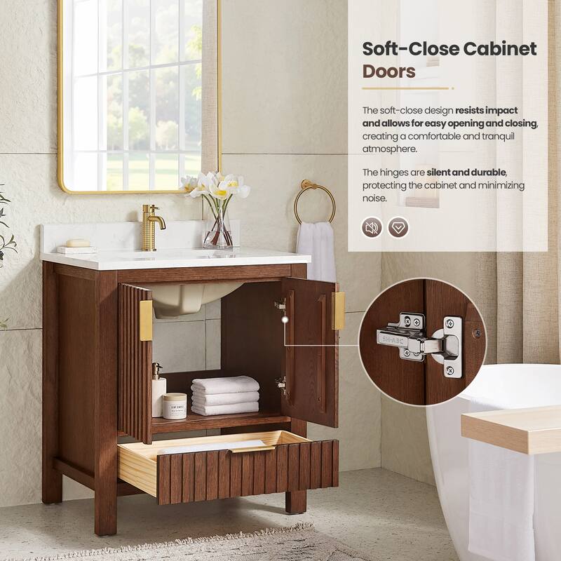 Shenzhen Bath Vanity with Composite Stone Top without Mirror