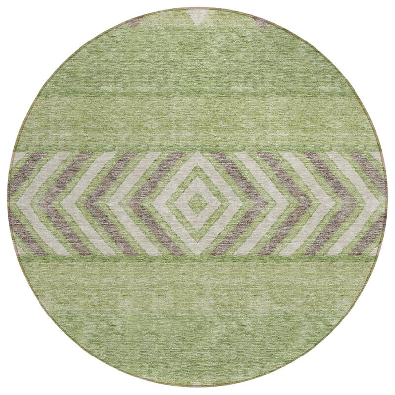 Machine Washable Indoor/ Outdoor Global Boho Chantille Rug