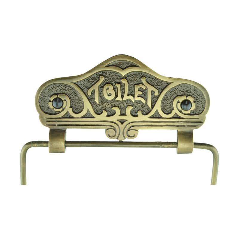 Brass Wall Mount Toilet Paper Holder 7.5 Inch with Hardware - Renovators Supply