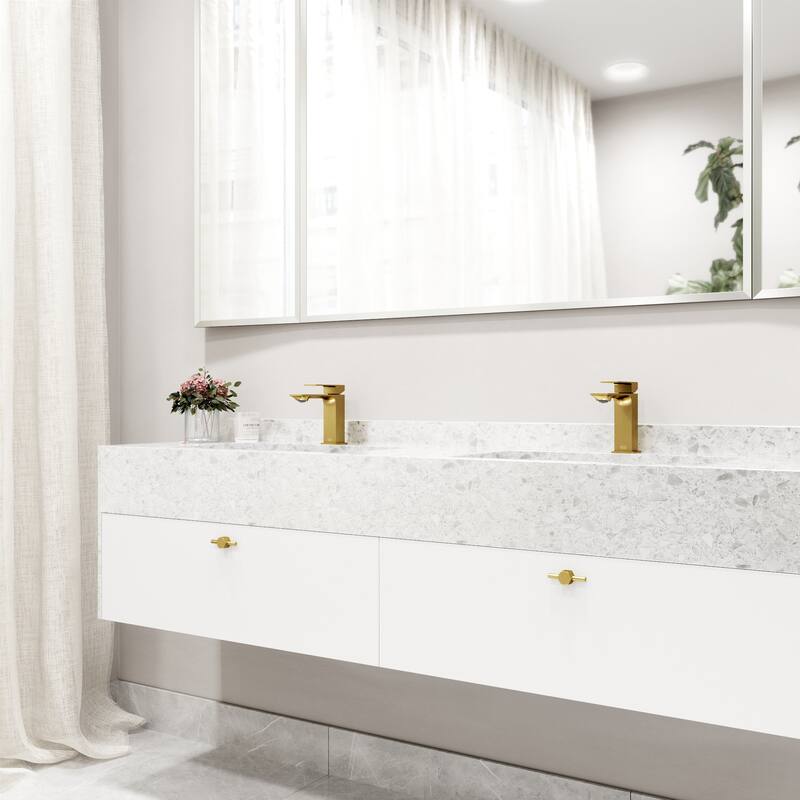 VIGO Dunn 6" H Single Handle Single Hole Bathroom Faucet