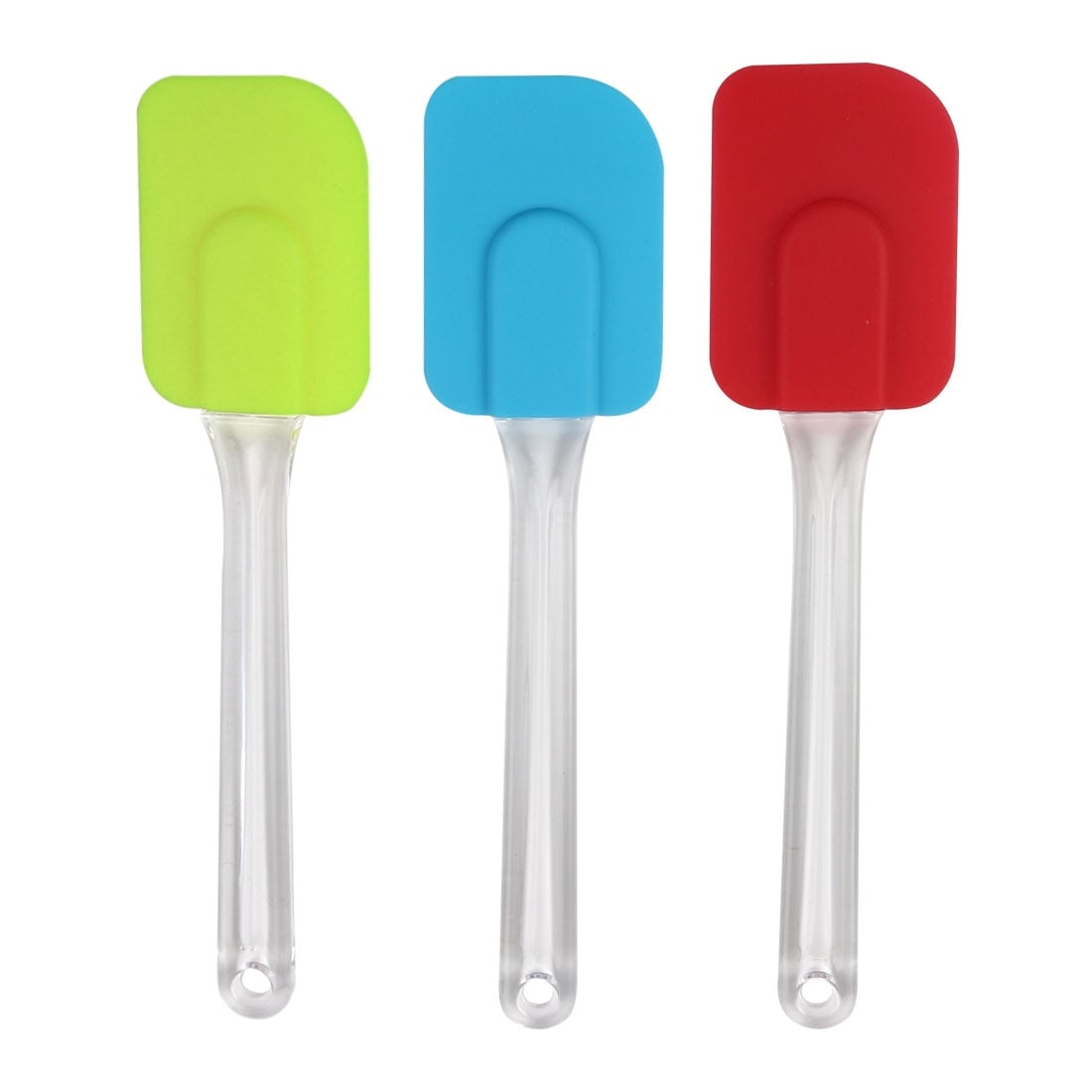 Kitchen Cooking Silicone Spatula Set Heat Resistant Turner Scraper Baking  Utensils Blue 4 Pieces