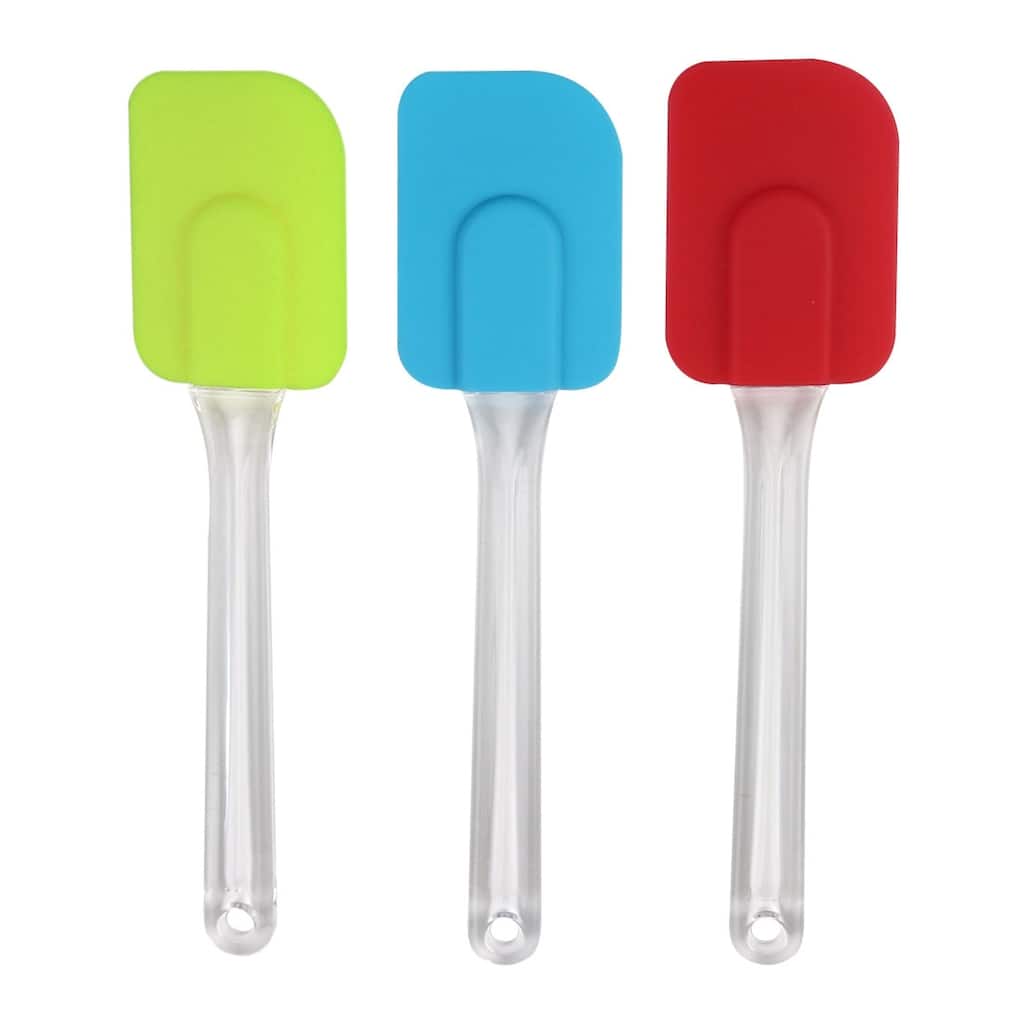 3pcs Flexible Silicone Spatula Set Heat Resistant Turner Set - 3pcs/18.5cm Length
