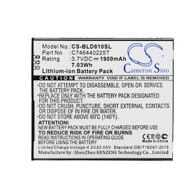 Battery for BLU D610 D610A D610i Studio 5.5 C746440225T SmartPhone CS-BLD610SL - Black