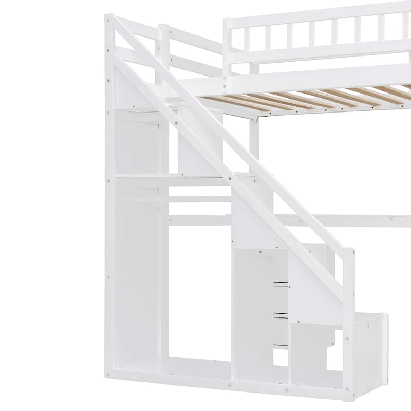 Multi-Functional Loft Bed with Storage Space by Harper&Bright Designs