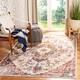 SAFAVIEH Crystal Floretta Vintage Boho Medallion Rug - 3' x 5' - Light Blue/Burgundy