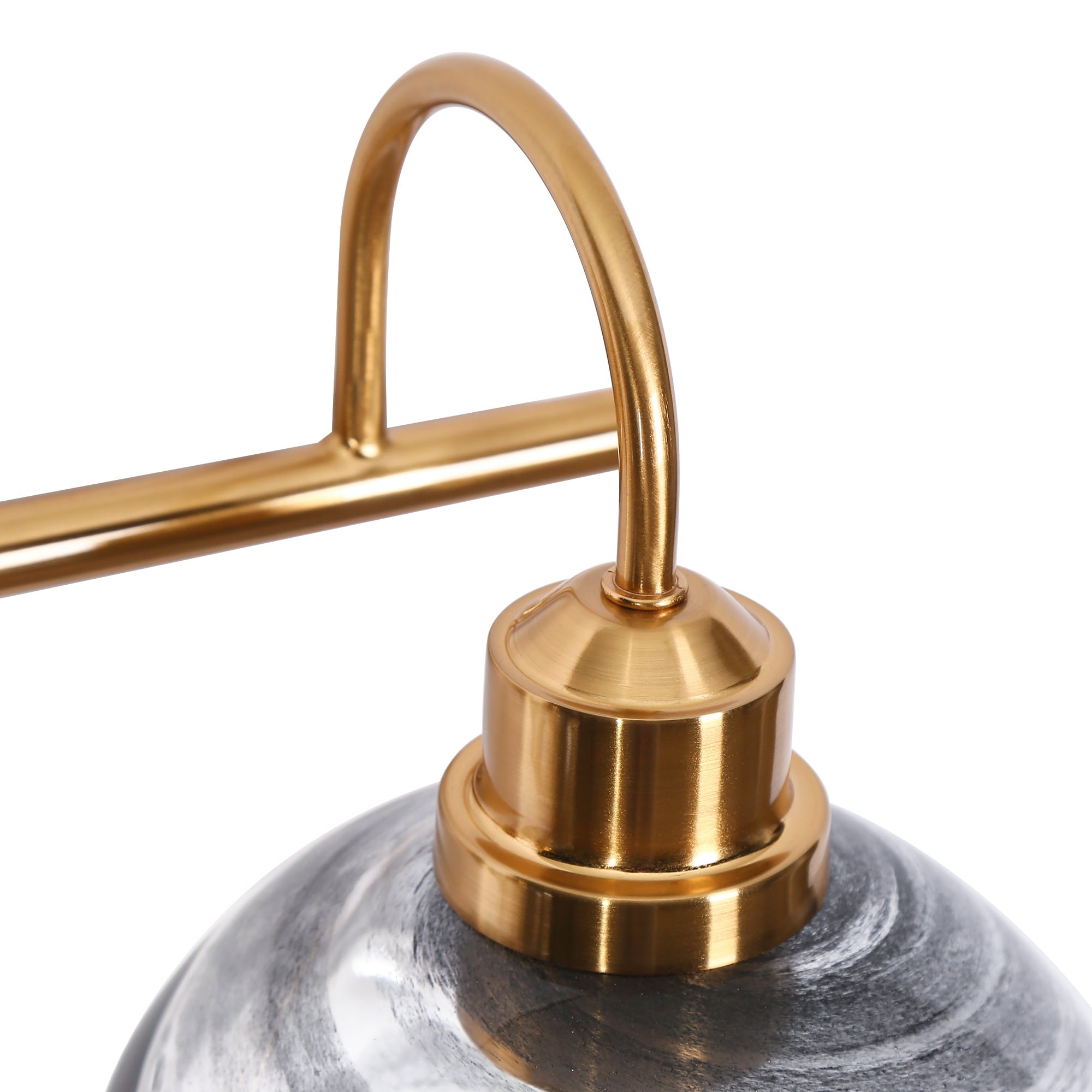 Mid-century Modern Art Deco Colored Glass 3-Light Bathroom Vanity