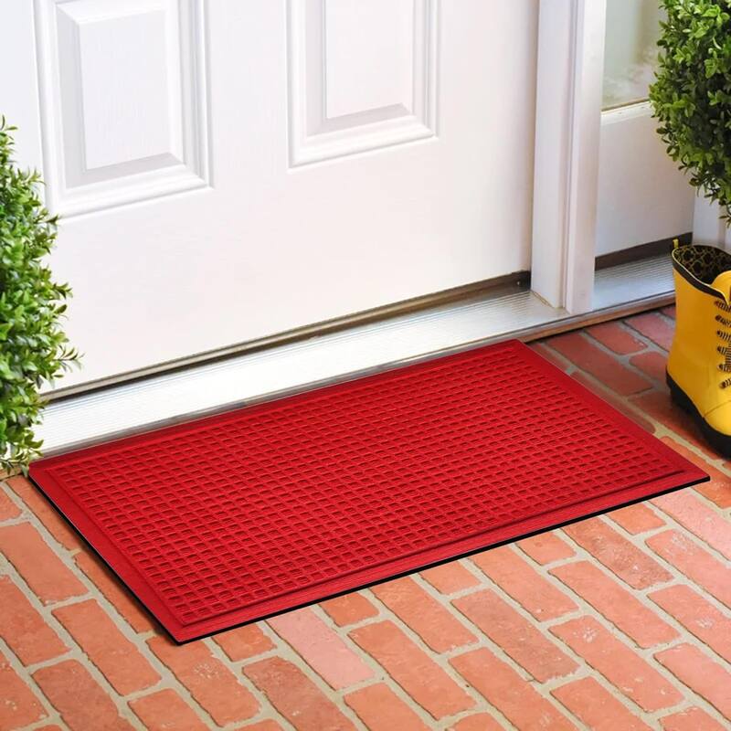 A1HC New All Weather Superior Dirt and Moisture Absorbing Polypropylene Door Mat with Non-Slip Backing for Inside Outside Use