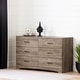 preview thumbnail 27 of 32, South Shore Step One 6-Drawer Double Dresser Weathered Oak