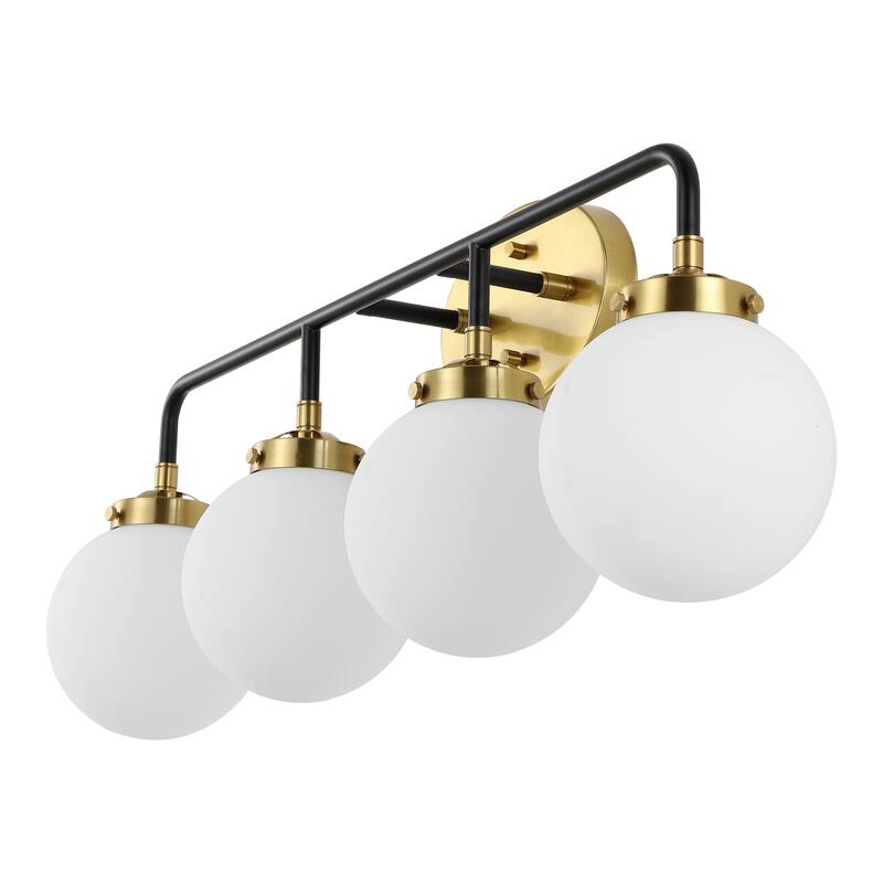 Bevin Contemporary Transitional Iron/Glass LED Vanity Light, by JONATHAN Y