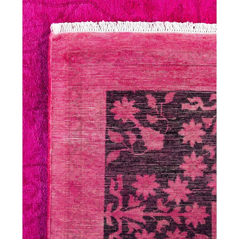 Overdyed One-of-a-Kind Hand-Knotted Area Rug - Pink - 8' 0" x 10' 5"