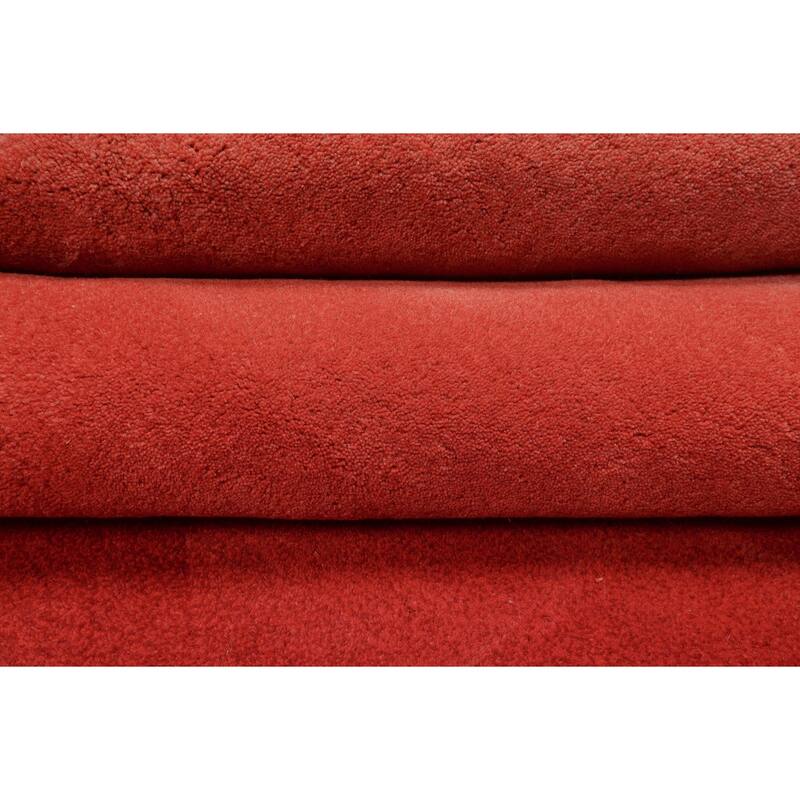 Multi Color Coral Ombre Designer Wool Rug for Modern Interiors