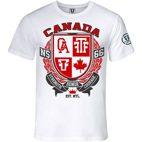 Shop Fear The Fighter World Blood Line Canada T Shirt White