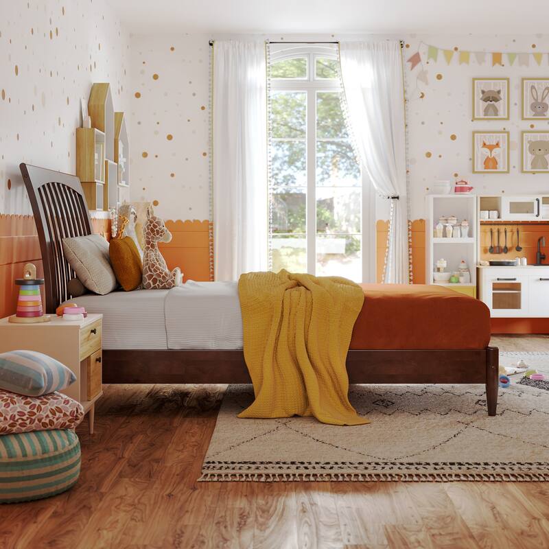 Orleans Solid Wood Low Profile Sleigh Platform Bed