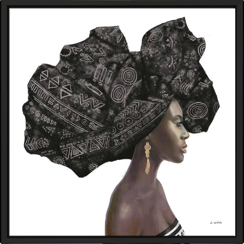 "Pure Style II Black" Print on Floating Canvas