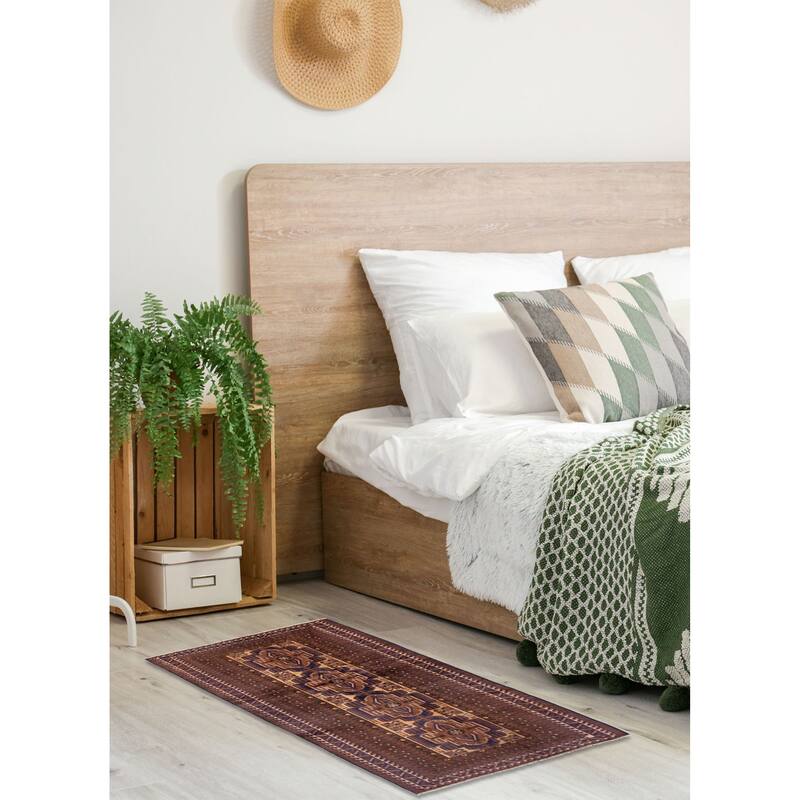 ECARPETGALLERY Hand-knotted Teimani Brown Wool Rug - 3'5 x 6'3