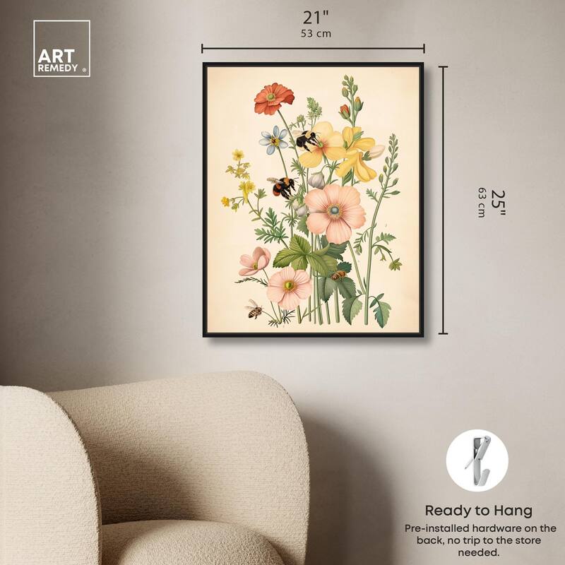 Pollinator Portrait I Canvas by Art Remedy