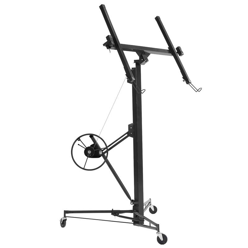 53'' Drywall Panel Hoist Jack Lifter Drywall Lift Panel Lift - Black