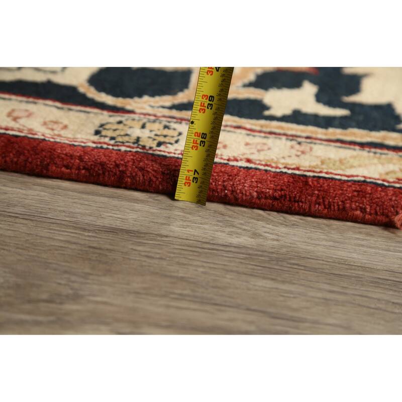 Floral Traditional Agra Oriental Area Rug Handmade Wool Carpet - 9'0" x 12'4"