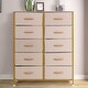preview thumbnail 3 of 14, Wide Dresser Storage Tower with 10 Drawers