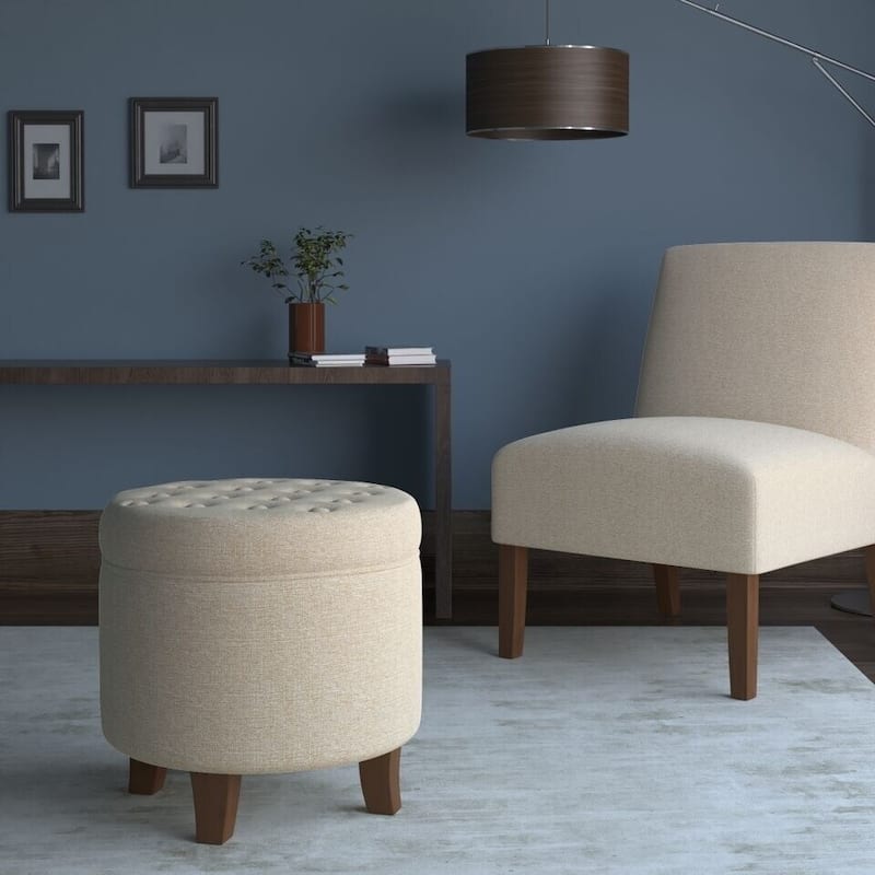 Carson Carrington Melahverfi Boho Tufted Storage Ottoman