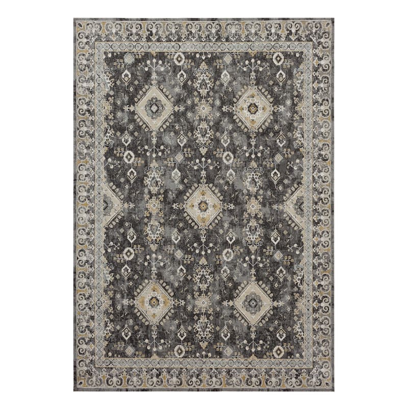 Karastan Rug Windermere Ravenglass Woven Area Rug - 6' 6" x 9' 10" - Anthracite - Rectangle