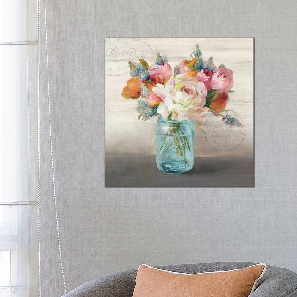 iCanvas "French Cottage Bouquet II" by Danhui Nai Canvas Print
