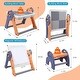 preview thumbnail 2 of 5, Easel for Kids, Foldable Toddler Easel with Building Block Table