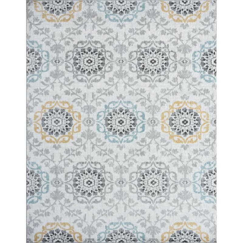 Jayde Farmhouse Floral Indoor Area Rug