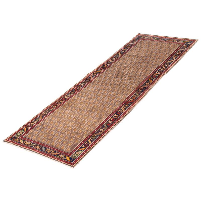 ECARPETGALLERY Hand-knotted Andelz Grey Wool Rug - 3'5 x 9'1