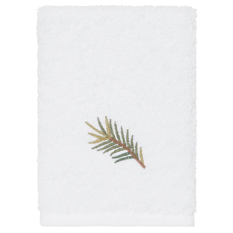 Authentic Hotel and Spa 100% Turkish Cotton Pierre 3PC Embellished Towel Set