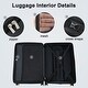 preview thumbnail 7 of 31, Contrast Color 3 Piece Luggage Set Hardside Spinner Suitcase