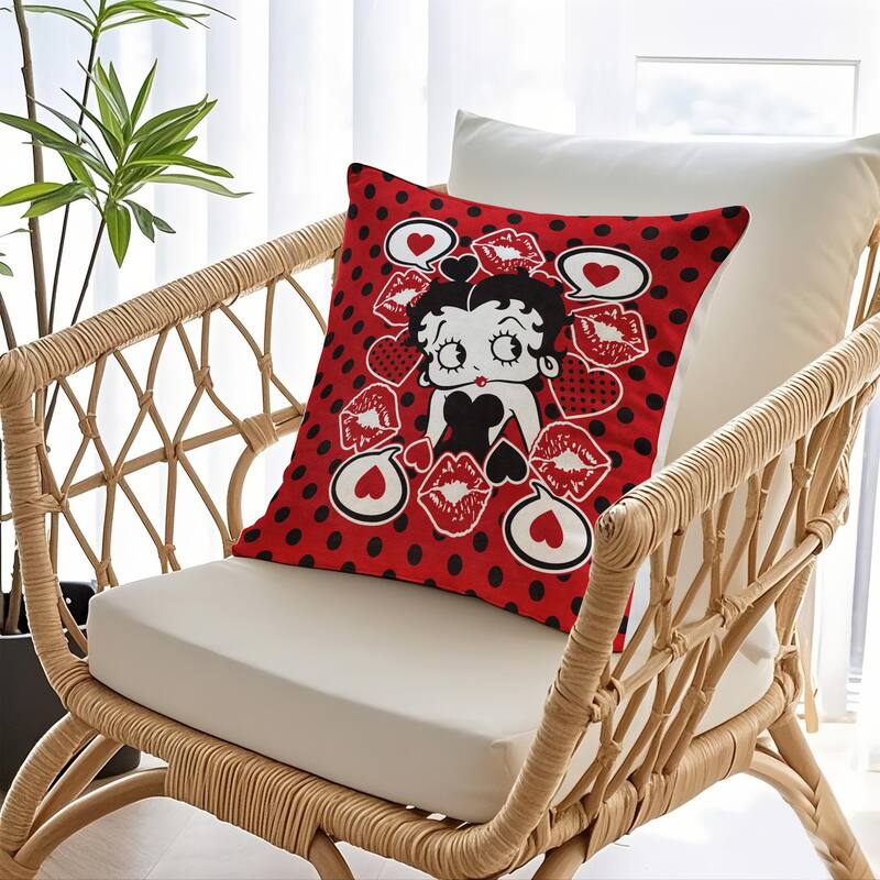Betty Boop Pillow Cover, Decorative Pillow Cover Cushion Case