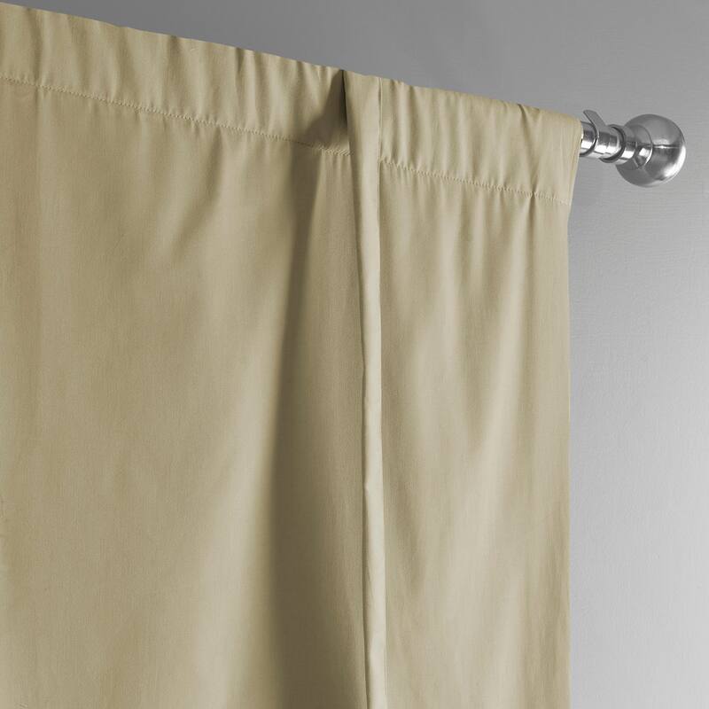 Exclusive Fabrics Solid Cotton Tie-Up Window Shade (1 Panel)