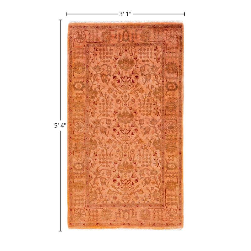 Overdyed One-of-a-Kind Hand-Knotted Area Rug - Beige - 3' 1" x 5' 4"