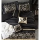 preview thumbnail 10 of 42, Nanshing Brie Silver and Black 7-Piece Comforter Set
