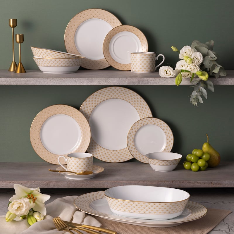 Trocadero Gold Sugar & Creamer Set