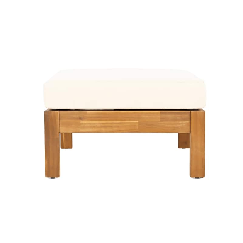Christopher Knight Home - 3-Piece Acacia Wood Sofa Set with Ottoman and Coffee Table
