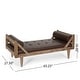 preview thumbnail 36 of 42, Zentner Rustic Tufted Double End Chaise Lounge by Christopher Knight Home - 65.25" L x 27.50" W x 24.00" H