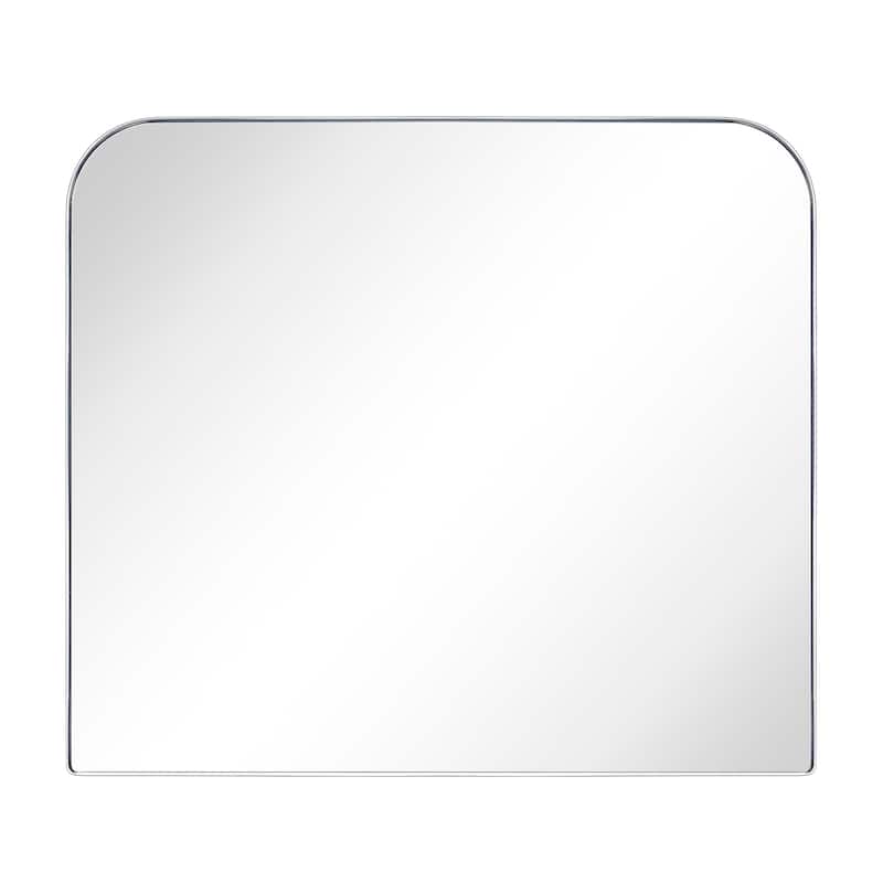 TEHOME Decole Arch Metal Wall Mirror - 30" x 34" - Brushed Nickel