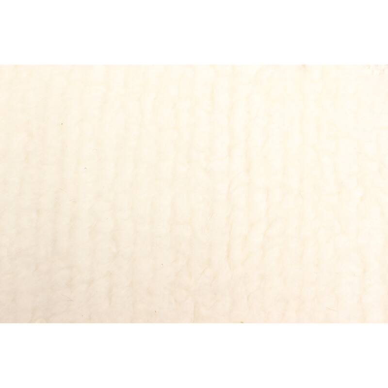 ECARPETGALLERY Hand-knotted Tangier Cream Wool Rug - 4'11 x 7'11