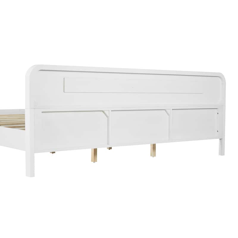 Christopher Knight Home- Alaric Solid Pine Wood Bed with Headboard