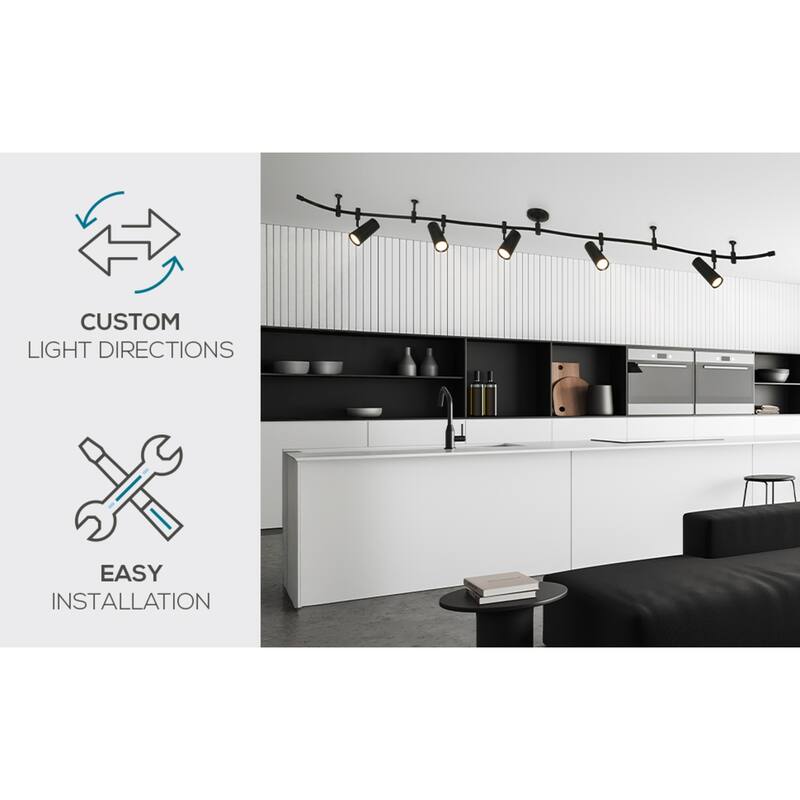 Catalina Ellipse 5-Light LED Flex Track