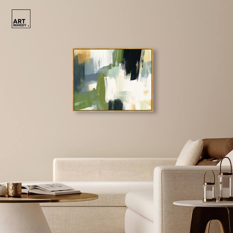 Moss Layers I Canvas by Art Remedy
