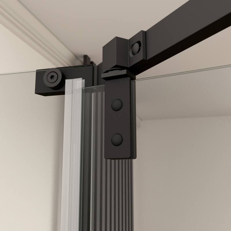 34.75'' W x 72'' H Semi-Frameless Neo-Angle Pivot Shower Door - 34.75" X 34.75" X 72"