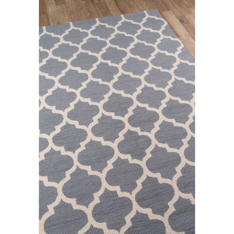 Momeni Geo Hand Hooked Polyester Contemporary Geometric Area Rug