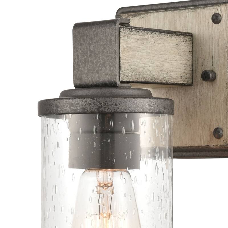 Annenberg 9-inch High 1-Light Sconce in Anvil Iron - 4.5