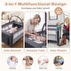 preview thumbnail 5 of 8, Gymax 3 in 1 Pack & Play w/ Toy Bar Diaper Changing Table w/ Safety