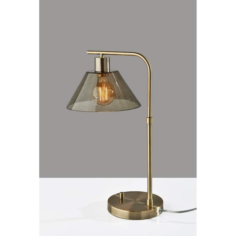 Zoe Desk Lamp - Antique Brass